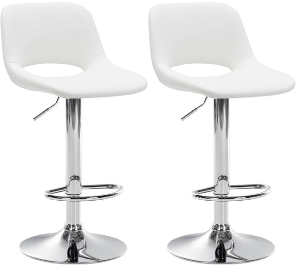 Set of 2 Camden bar stools in faux leather