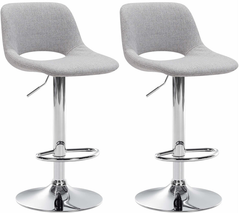 Set of 2 bar stools Camden fabric