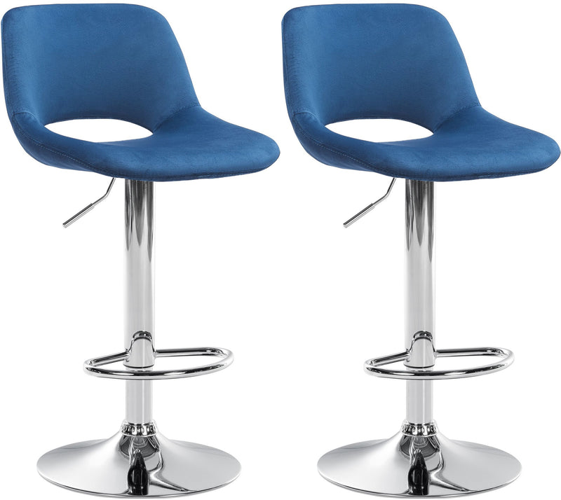 Set of 2 Camden Velvet Bar Stools