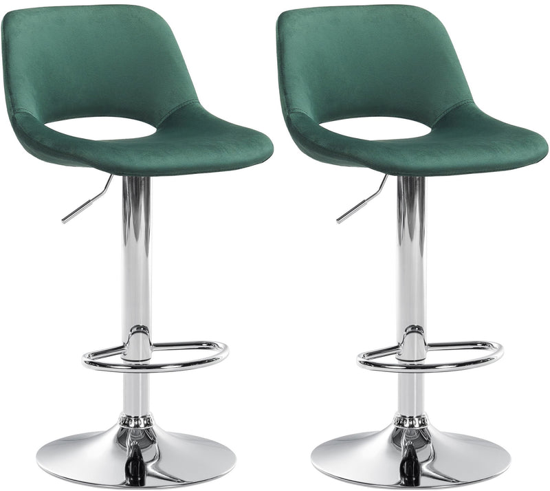 Set of 2 Camden Velvet Bar Stools