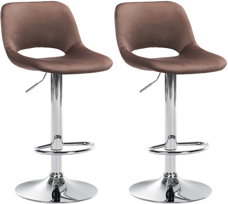 Set of 2 Camden Velvet Bar Stools