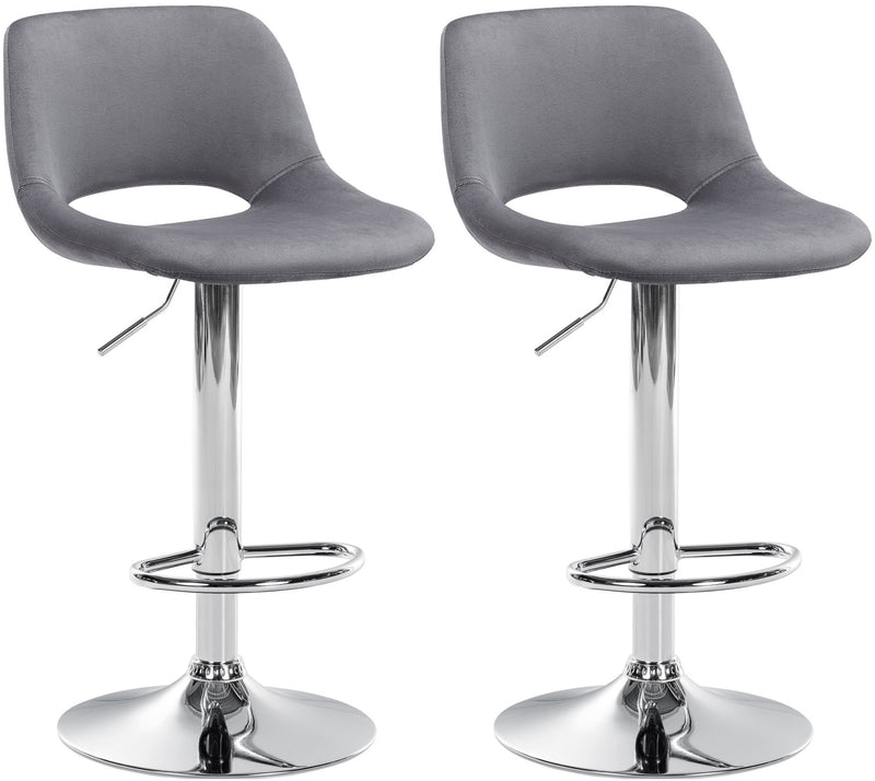 Set of 2 Camden Velvet Bar Stools