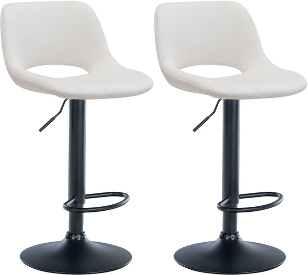 Set of 2 Camden Velvet Bar Stools