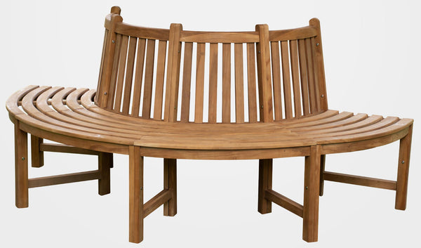 180° tree bench Male with teak backrest