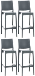 Set of 4 bar stools Maya plastic