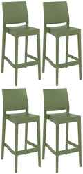 Set of 4 bar stools Maya plastic