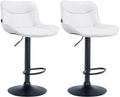 Set of 2 bar stools Vonore artificial leather