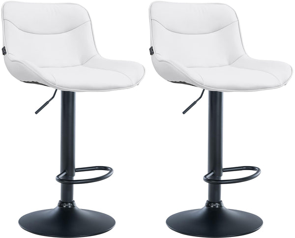 Set of 2 bar stools Vonore artificial leather