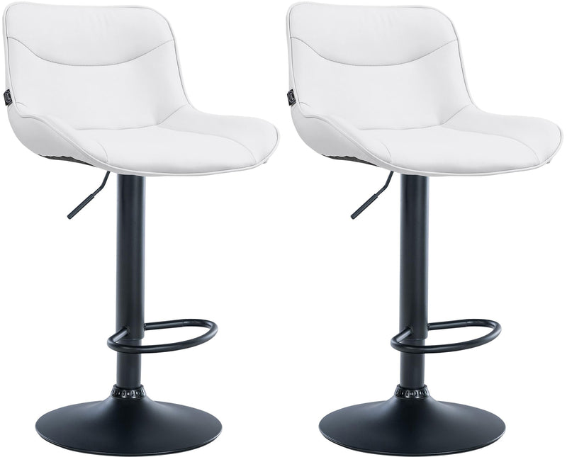 Set of 2 bar stools Vonore artificial leather