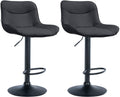 Set of 2 bar stools Vonore artificial leather