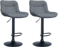 Set of 2 bar stools Vonore artificial leather