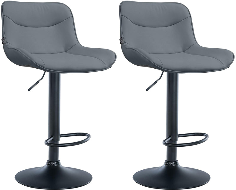 Set of 2 bar stools Vonore artificial leather