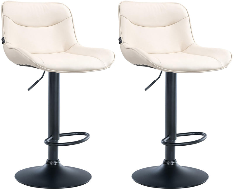 Set of 2 bar stools Vonore artificial leather