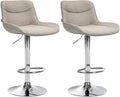 Set of 2 bar stools Vonore fabric