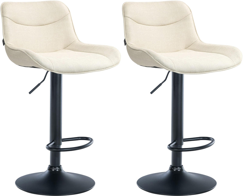 Set of 2 bar stools Vonore fabric