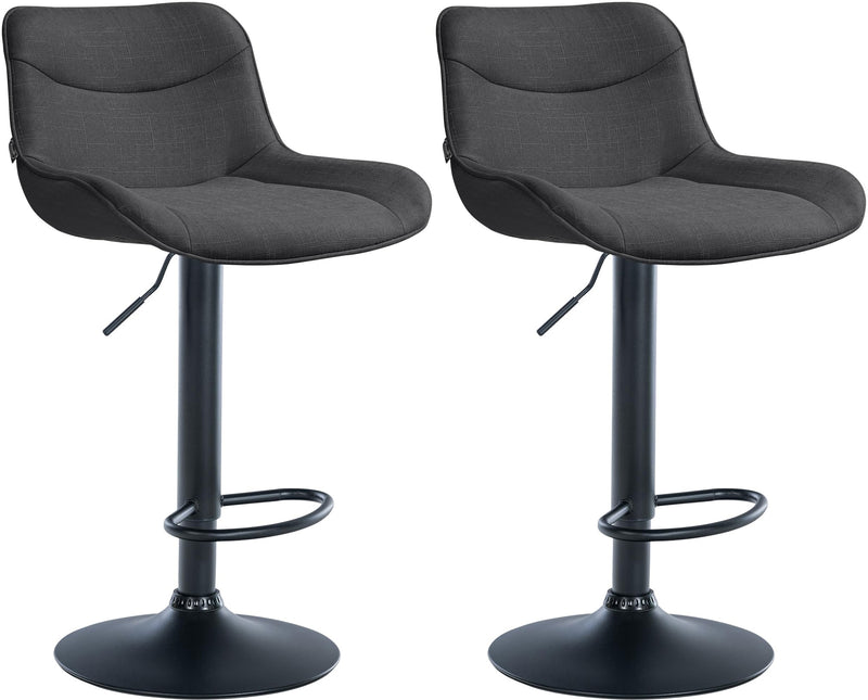 Set of 2 bar stools Vonore fabric