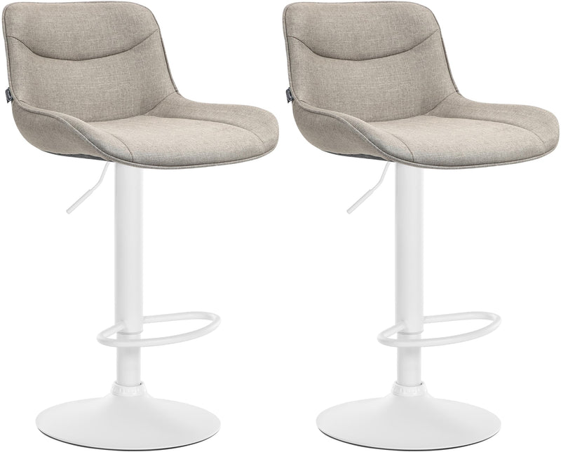 Set of 2 bar stools Vonore fabric