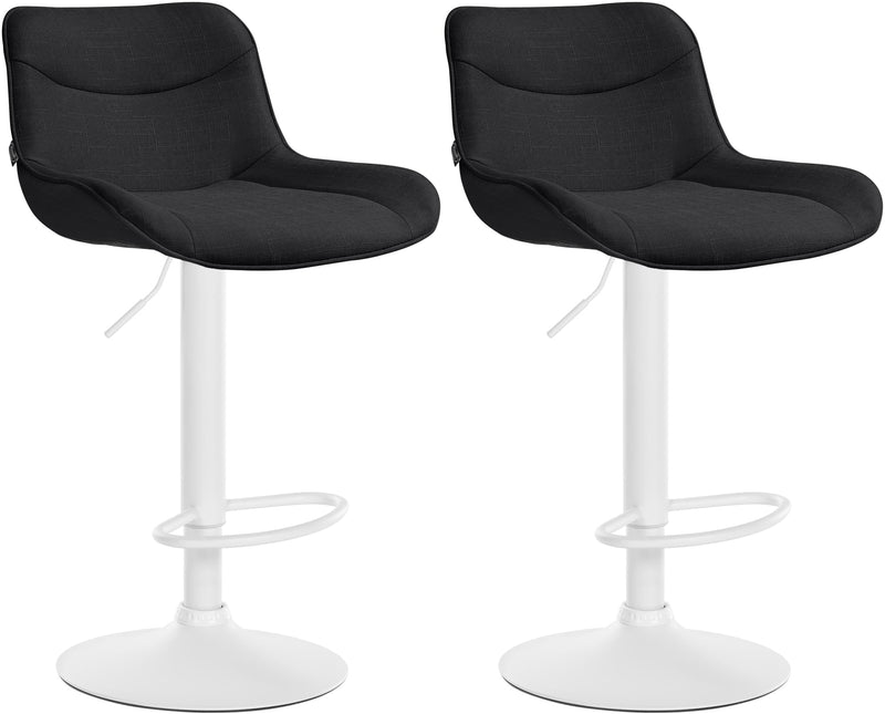 Set of 2 bar stools Vonore fabric