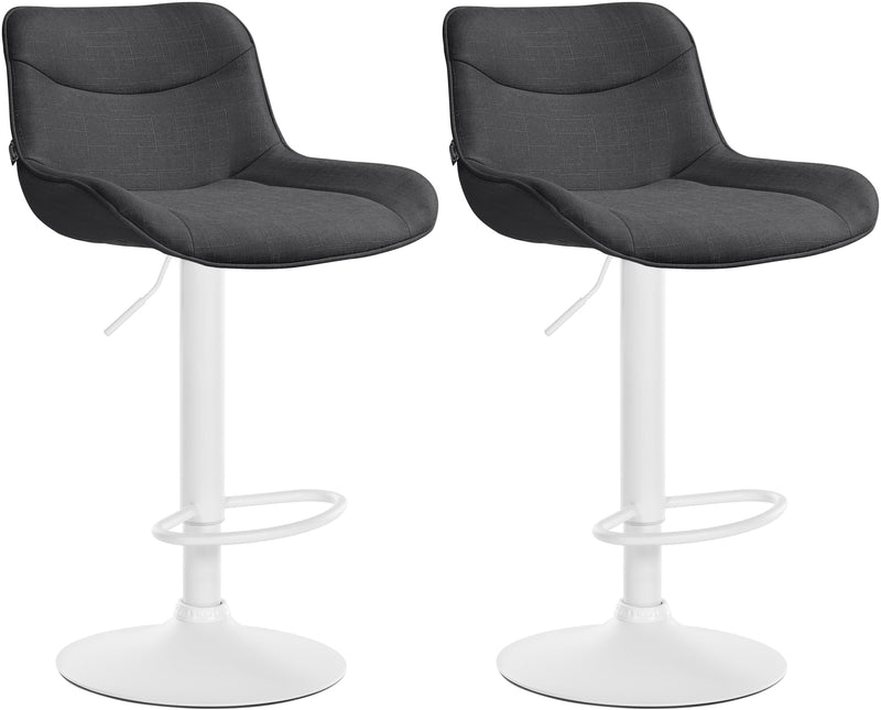 Set of 2 bar stools Vonore fabric