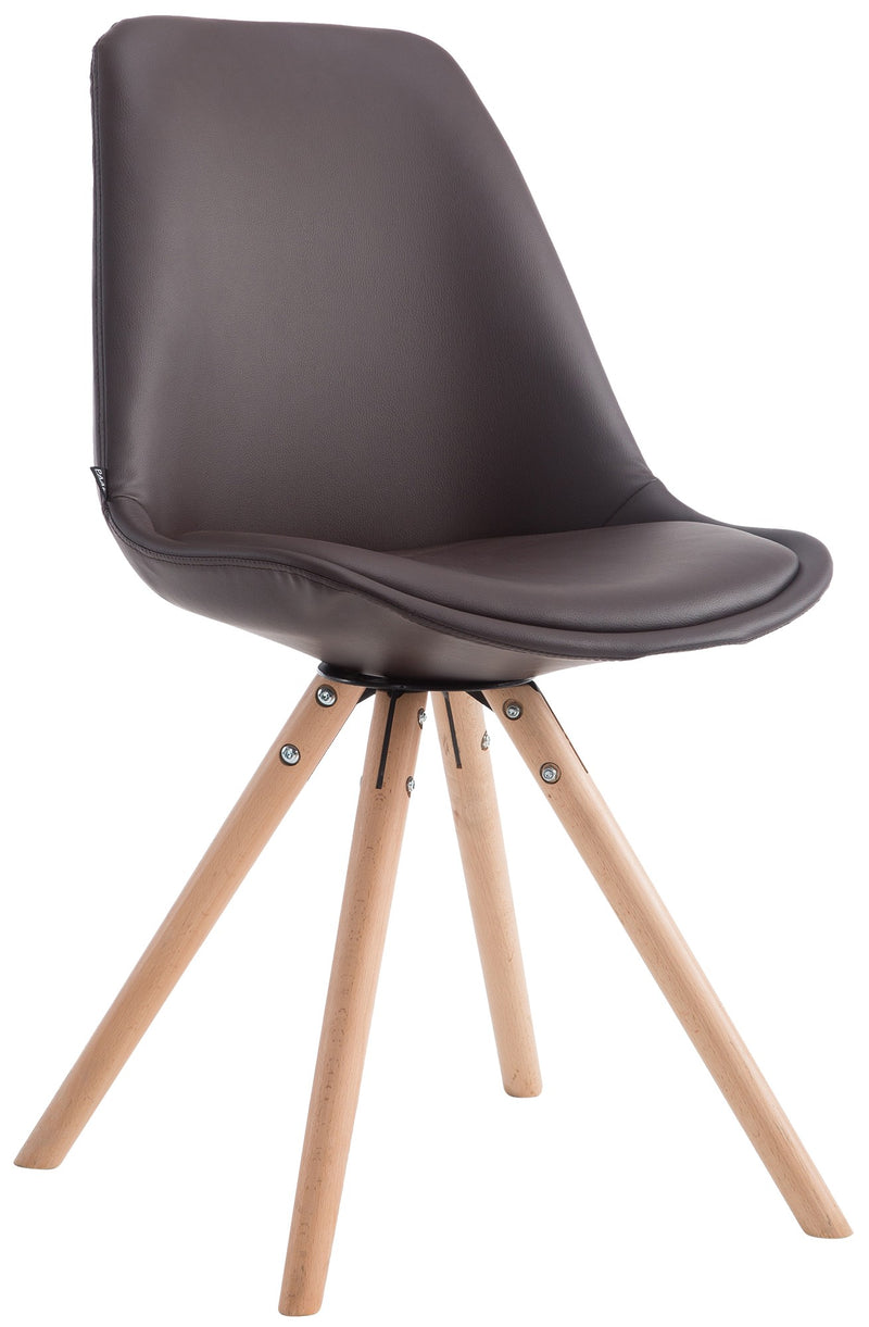 Dining chair Laval round imitation leather