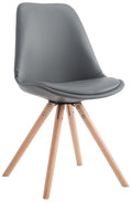 Dining chair Laval round imitation leather