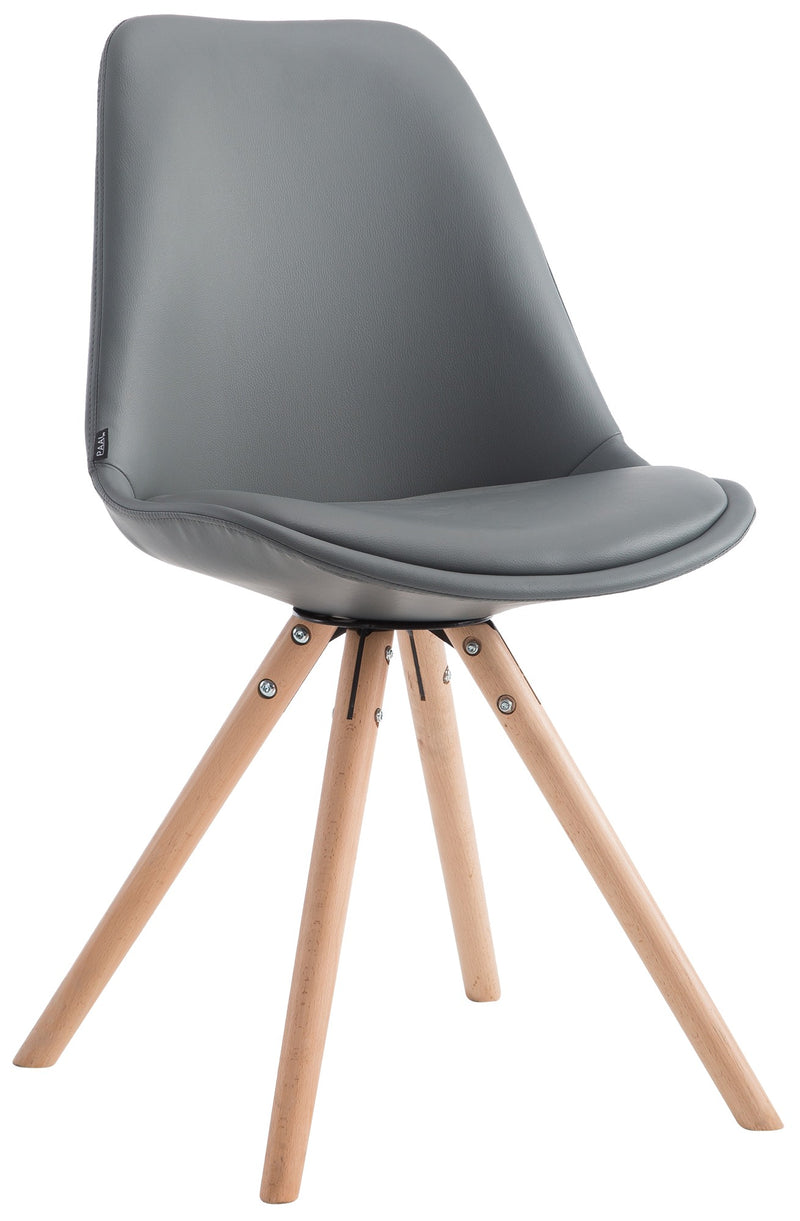 Dining chair Laval round imitation leather