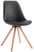 Dining chair Laval round imitation leather