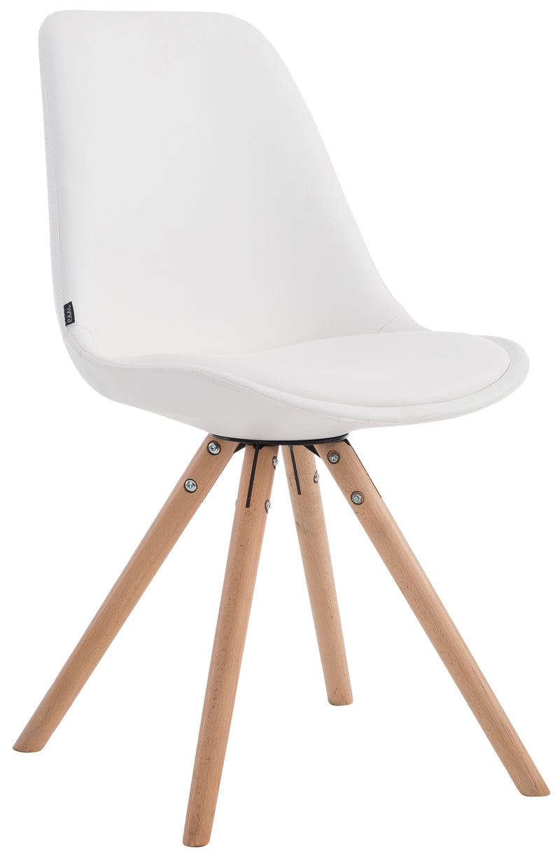 Dining chair Laval round imitation leather