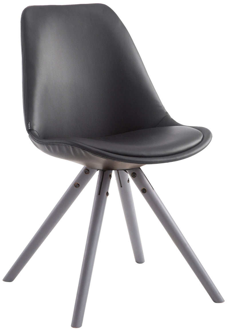 Dining chair Laval round imitation leather