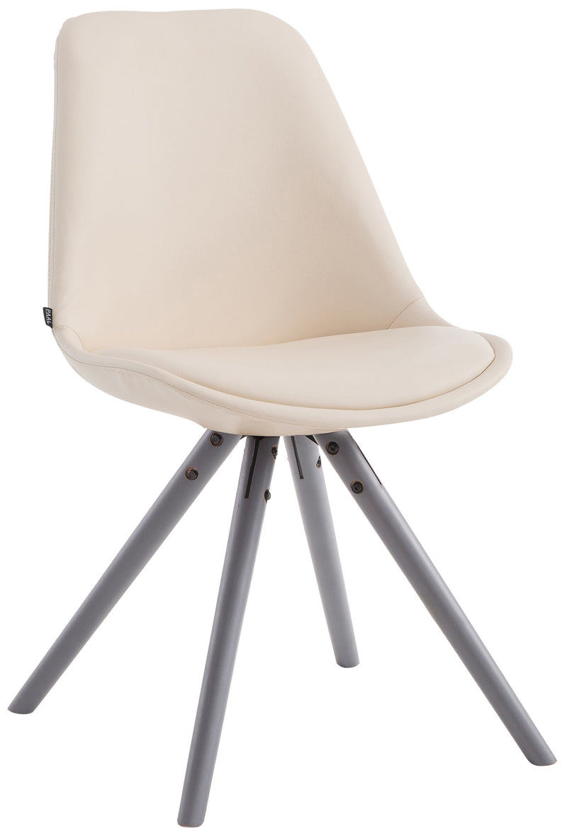 Dining chair Laval round imitation leather