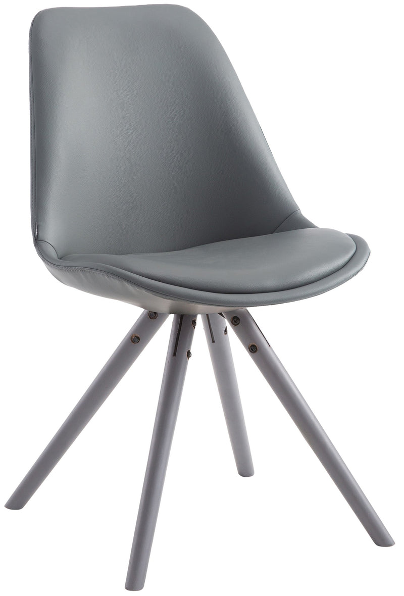 Dining chair Laval round imitation leather