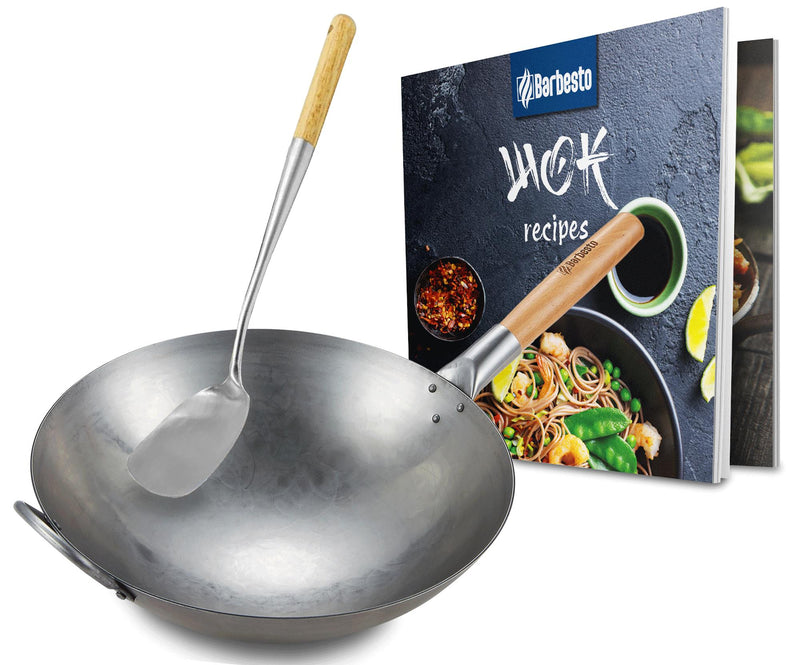 Carbon steel wok set