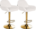 2er Set Barhocker Braga Gold Kunstleder