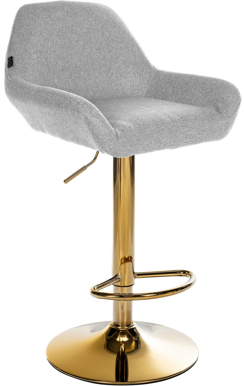 Bar stool Braga gold fabric