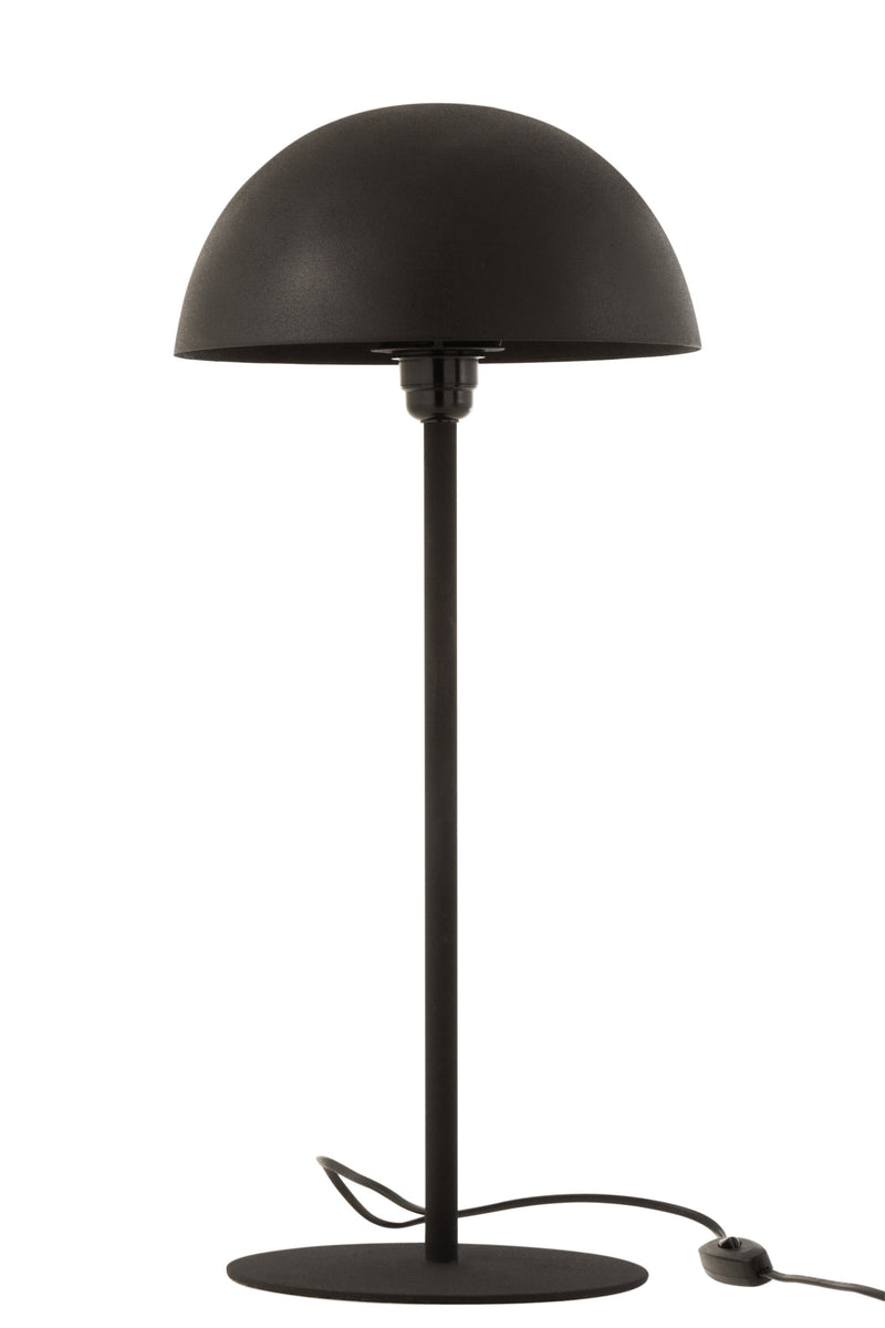Set of 2 designer table lamps Black Mushroom Mini in mushroom shape - Noble matt black
