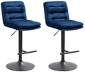 Set of 2 bar stools Damar velvet