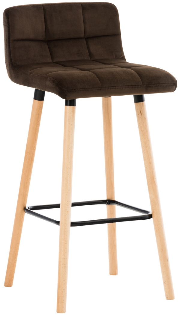 Lincoln velvet bar stool