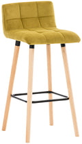 Lincoln velvet bar stool