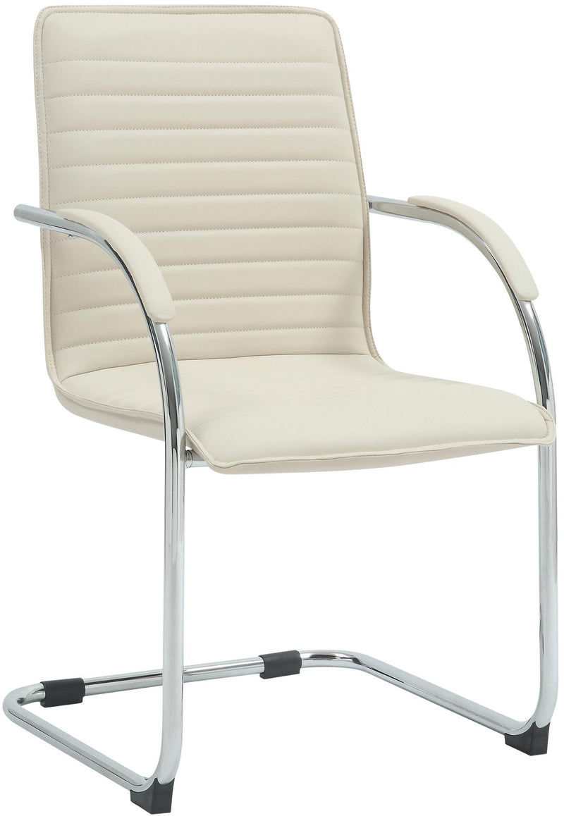 Tira artificial leather visitor chair