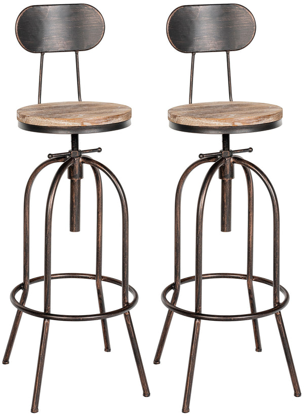 Set of 2 Pino bar stools