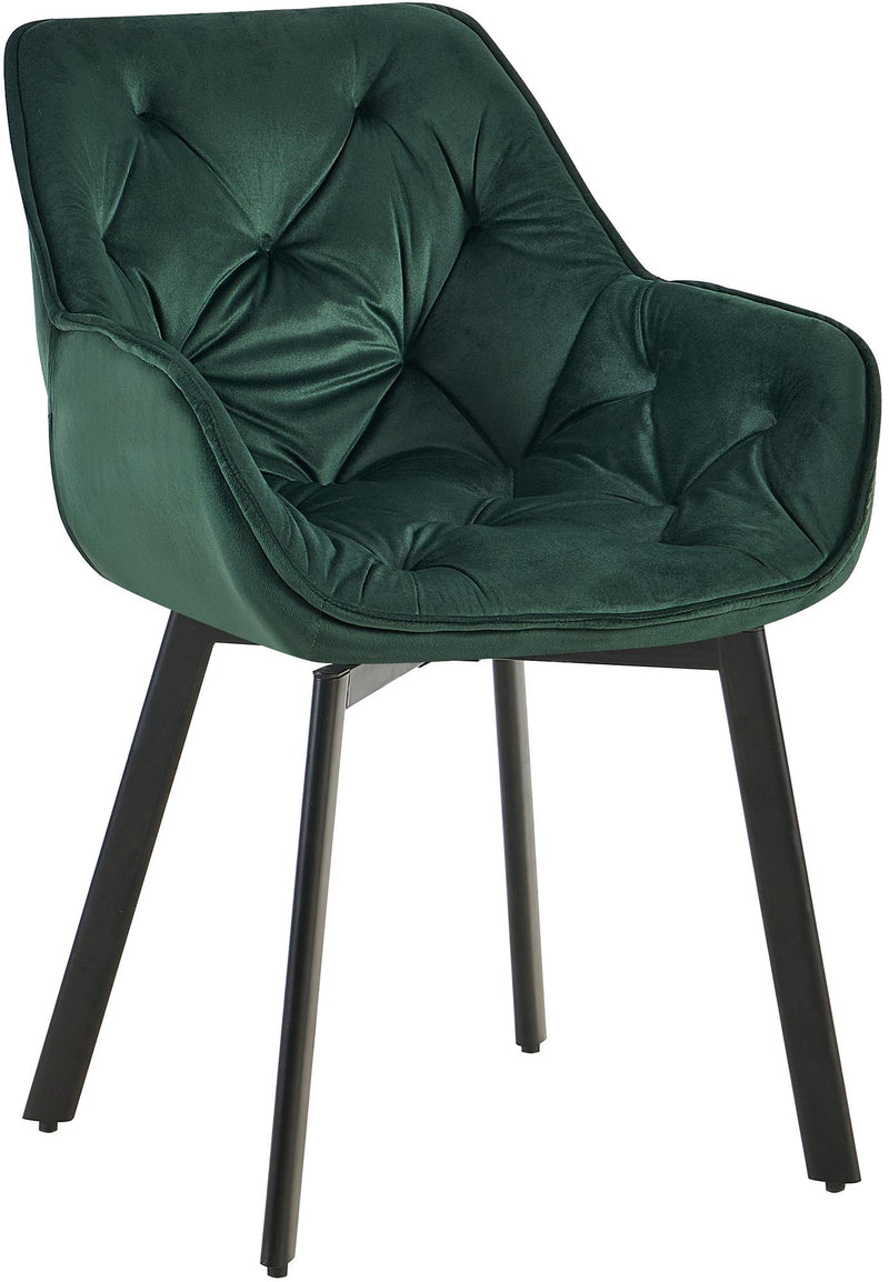 Antigo Velvet Swivel Dining Chair