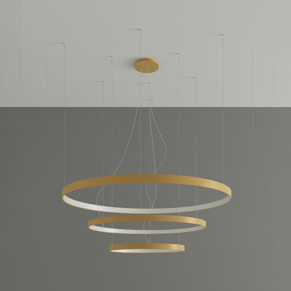 Chandelier RIO 3 55/78/110 golden LED 3000K