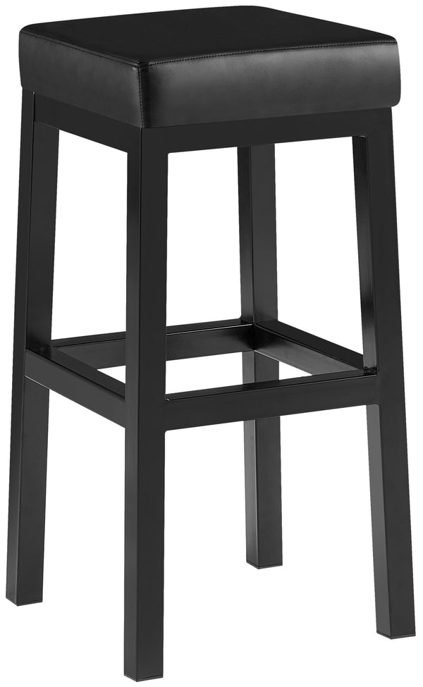 Bar stool Taylor artificial leather cover seat height 78 cm metal frame black