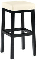 Bar stool Taylor artificial leather cover seat height 78 cm metal frame black