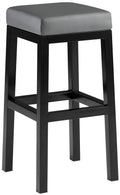 Bar stool Taylor artificial leather cover seat height 78 cm metal frame black