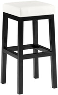 Bar stool Taylor artificial leather cover seat height 78 cm metal frame black