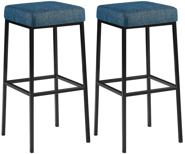 Set of 2 bar stools Montreal 80 fabric