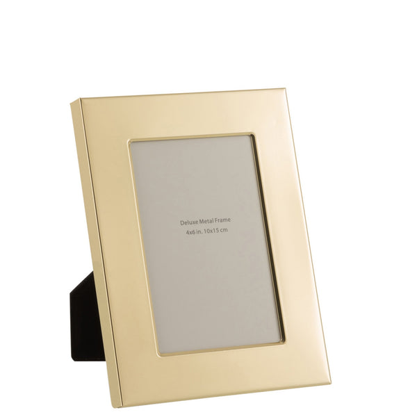 Set of 6 golden photo frames with wide borders – 10X15 cm