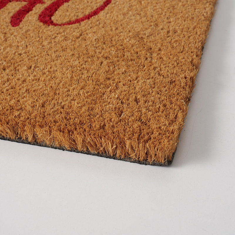 Christmas doormat "HO HO HO" - coconut &amp; PVC, printed, 60x40cm