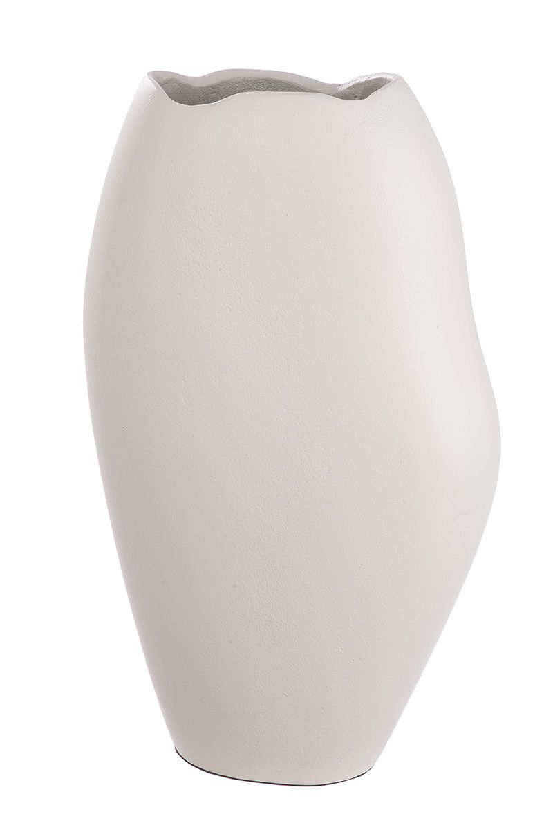 Designer vase 'Helena' made of aluminum with felt gliders - modern home accessory